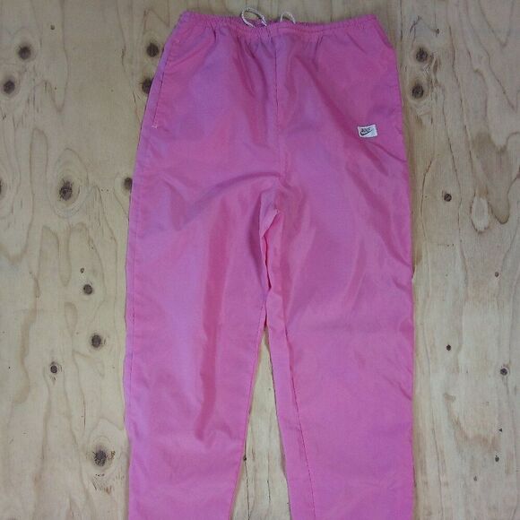 Vintage 80s Nike Wind Pants Joggers Trainers Pink - Picture 2 of 8